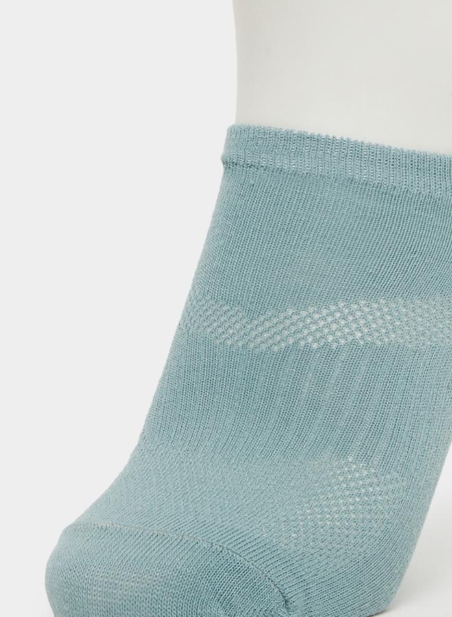 ستايلي ستيلاي طقم 5 أزواج - جوارب كاحل مسامية سادة - Image 3