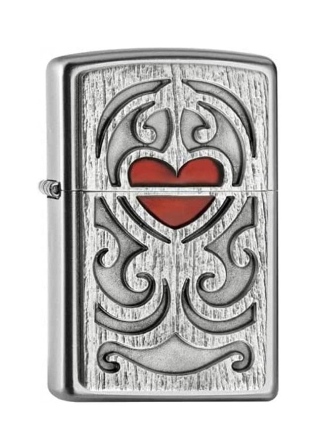 Zippo Wood Carving Hear Emblem Windproof Lighter - Image 1