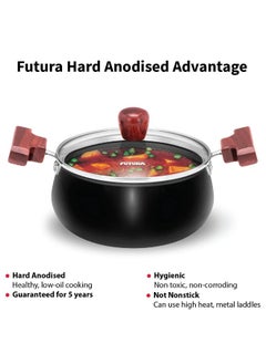 Hawkins Hawkins Futura HA Cook N Serve Handi W/Glass lid 2 Ltr  - Image 4