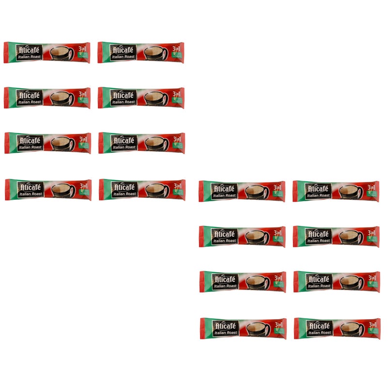 SFU E Com Alicafe Italian Roast 3 in 1 Instant Coffee | Smooth With Microground Coffee | Instant Coffee Sachets | (16 x 16.5g) - Image 1