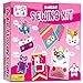 SparkleMe Sewing Craft Kit for Girls DIY Felt Sewing Kit for Kids Ages 510 7 Fun Projects with Stuffed Animals Pillows Learn to Sew Kit for Beginners Ideal for Christmas Birthday Arts Crafts Ideas - Image 3