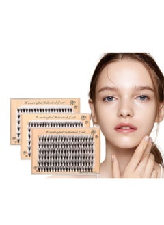 360 pcs / 3 Pack Individual Lashes Curl, 8-10-12mm Mixed Length Natural Clusters, Faux Mink Cluster Eyelashes False Eyelashes, eyelash extension individual eyelashes
