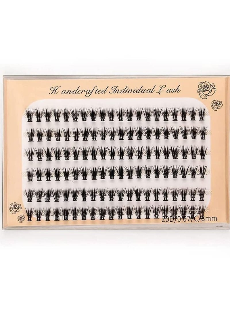 Y&D - 360 pcs / 3 Pack Individual Lashes Curl, 8-10-12mm Mixed Length Natural Clusters, Faux Mink Cluster Eyelashes False Eyelashes, eyelash extension individual eyelashes - Image 1