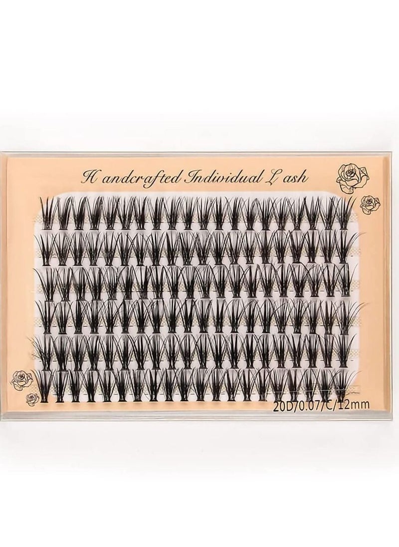 Y&D - 360 pcs / 3 Pack Individual Lashes Curl, 8-10-12mm Mixed Length Natural Clusters, Faux Mink Cluster Eyelashes False Eyelashes, eyelash extension individual eyelashes - Image 1
