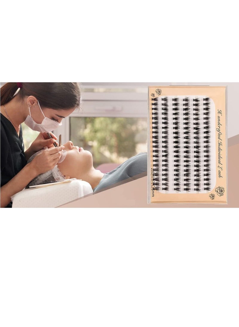 Y&D - 360 pcs / 3 Pack Individual Lashes Curl, 8-10-12mm Mixed Length Natural Clusters, Faux Mink Cluster Eyelashes False Eyelashes, eyelash extension individual eyelashes - Image 1
