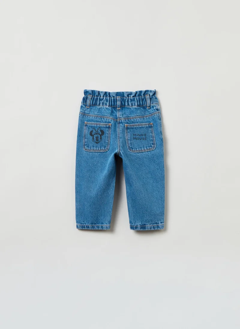 Ovs OVS Slouchy Jeans With Disney Baby Minnie Mouse Print