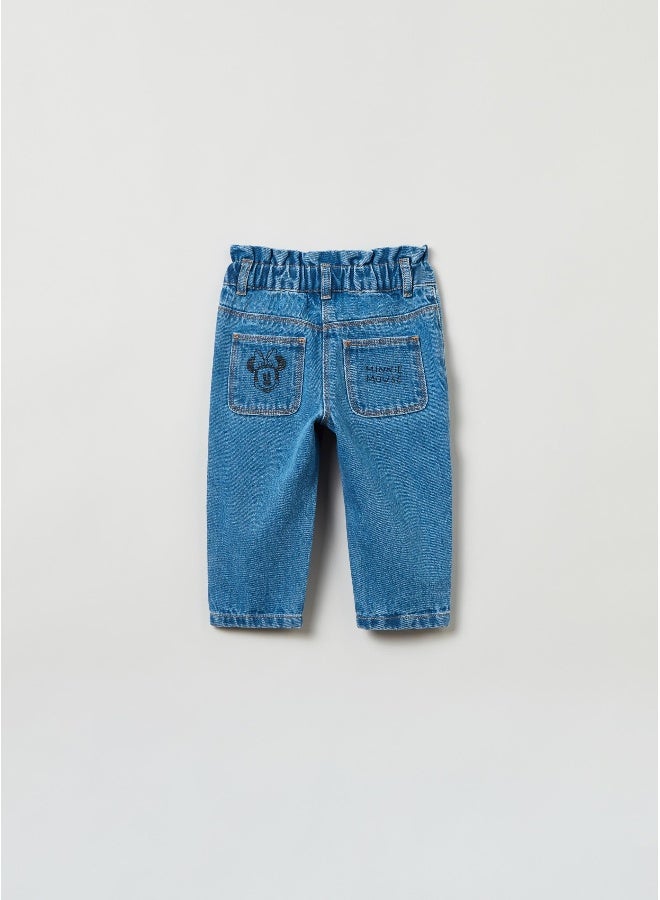 Ovs OVS Slouchy Jeans With Disney Baby Minnie Mouse Print - Image 2