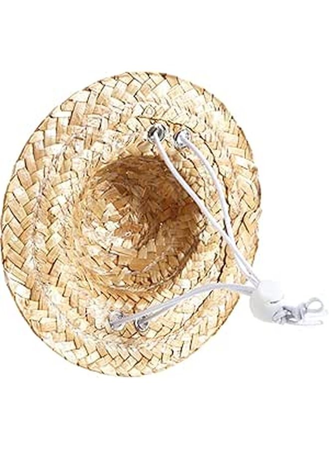Small Pet Sunflower Straw Hat For Dogs And Cats Delicate Woven Headgear For Photos And Outdoor Use - Image 1