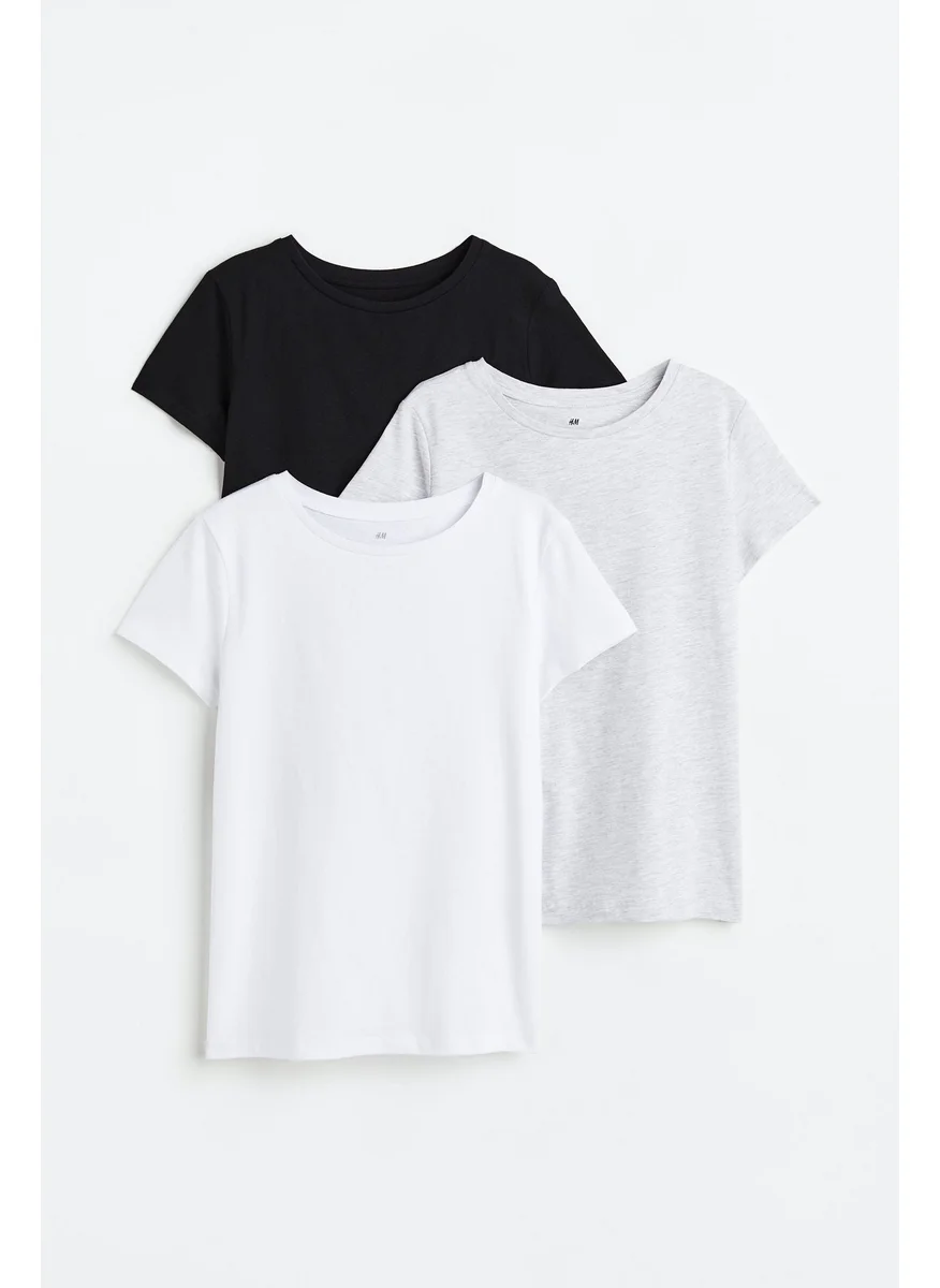 H&M 3-Pack Cotton T-Shirts