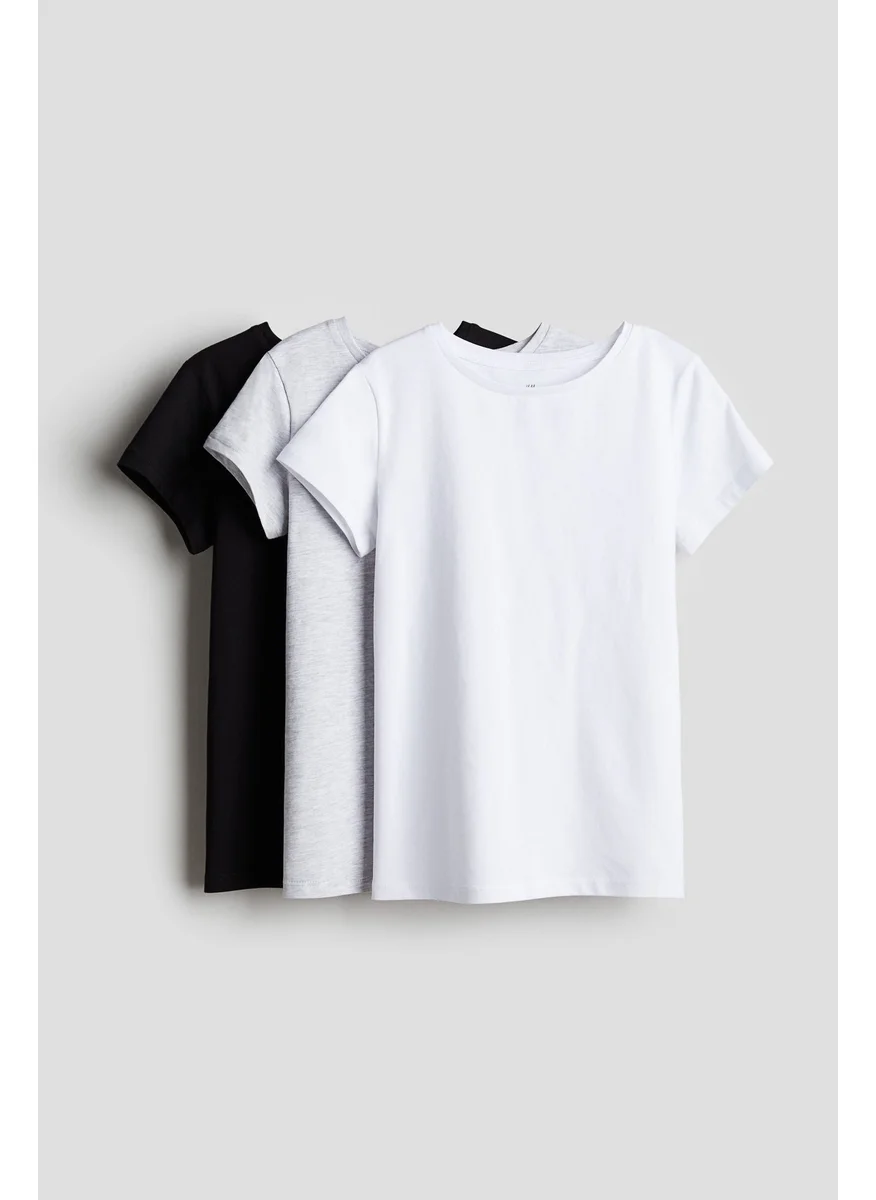 H&M 3-Pack Cotton T-Shirts
