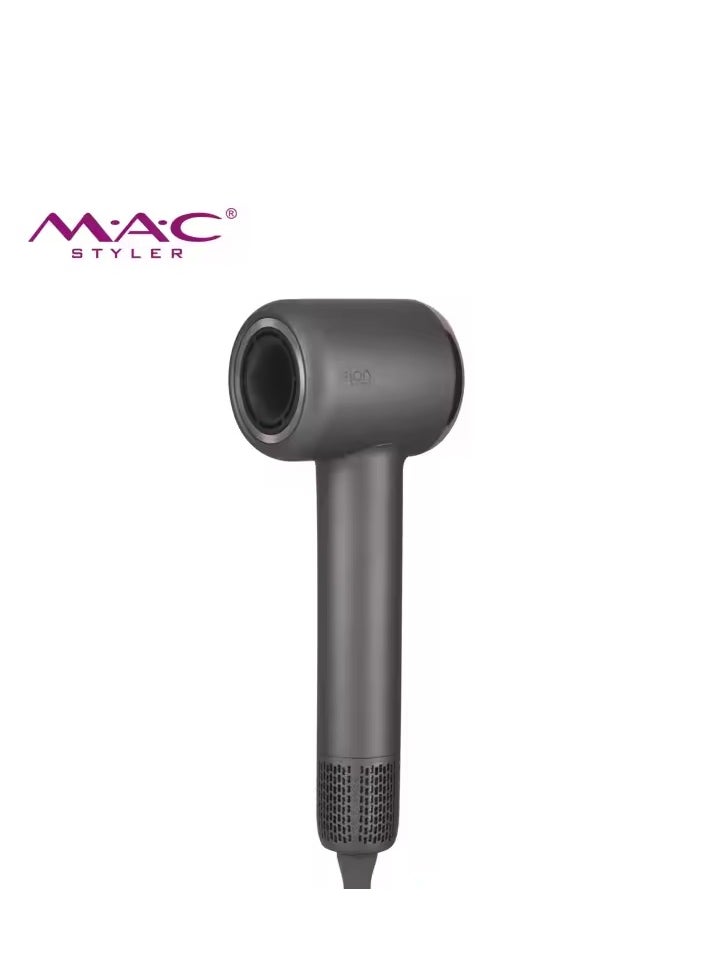 Mac Styler MAC Pro High-Speed Magnetic Hair Dryer – 110,000 RPM Salon-Quality Dryer with Removable Air Hood for Fast, Professional Styling  - Image 2