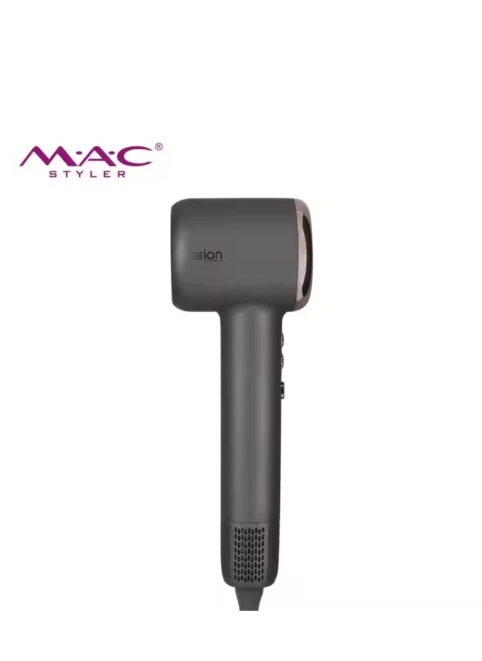 Mac Styler MAC Pro High-Speed Magnetic Hair Dryer – 110,000 RPM Salon-Quality Dryer with Removable Air Hood for Fast, Professional Styling  - Image 5
