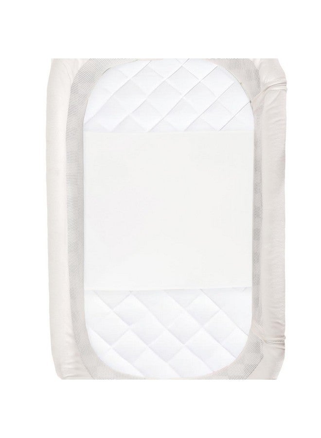 PROMEED 100% Mulberry Silk Bassinet Sleeve for Baby Bald Spots, Preminium 23 Momme Silk Bassinet Half Sheet for Baby Hair Loss(White) - Image 1