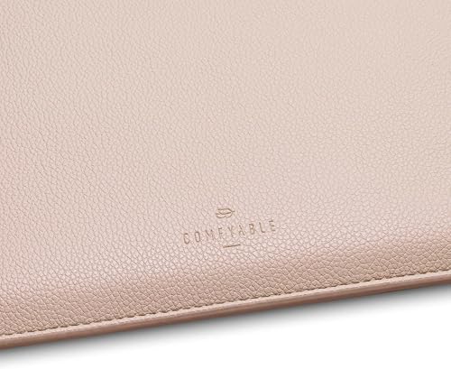 Comfyable Laptop Sleeve 15 Inch Precisely Compatible with MacBook Air 15 M5 M4 M3 M2 2026 Faux Leather Cover Case Sand - Image 3