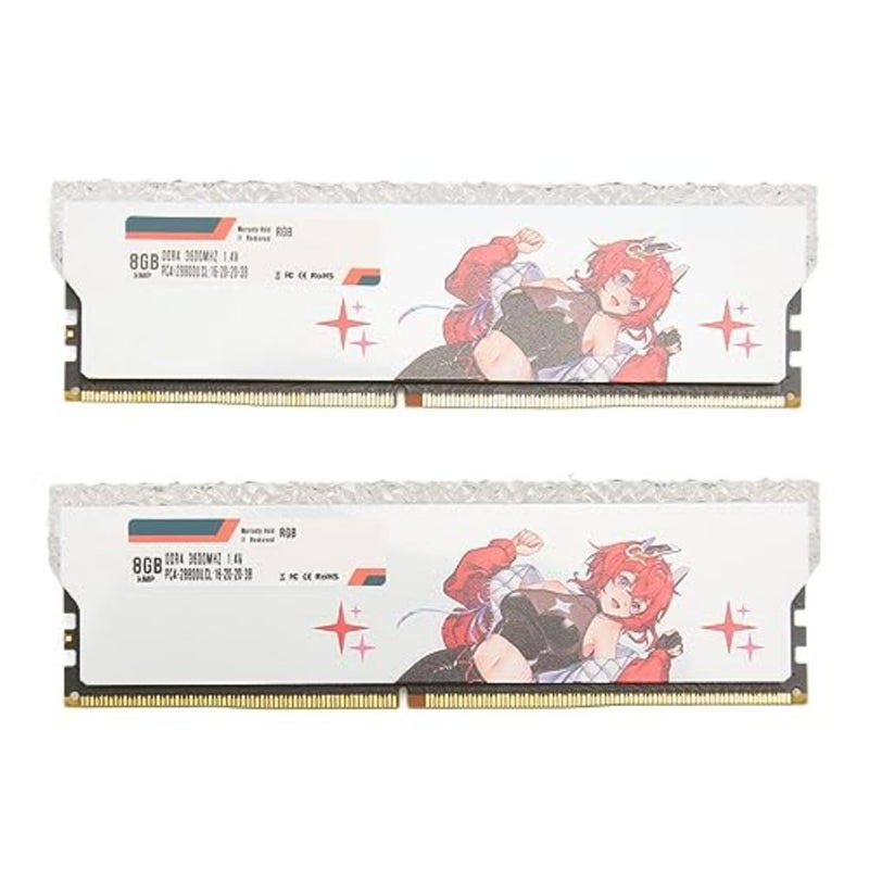 وحدة ذاكرة الألعاب DDR4 3600 ميجاهرتز، XMP 2.0 PC4-28800 CL16 1.35 فولت، مبدد حراري من الألومنيوم RGB Sync، مجموعة ذاكرة الوصول العشوائي المكتبية UDIMM 288 دبوس وحدتين 16 جيجابايت (2 × 8 جيجابايت) - Image 1