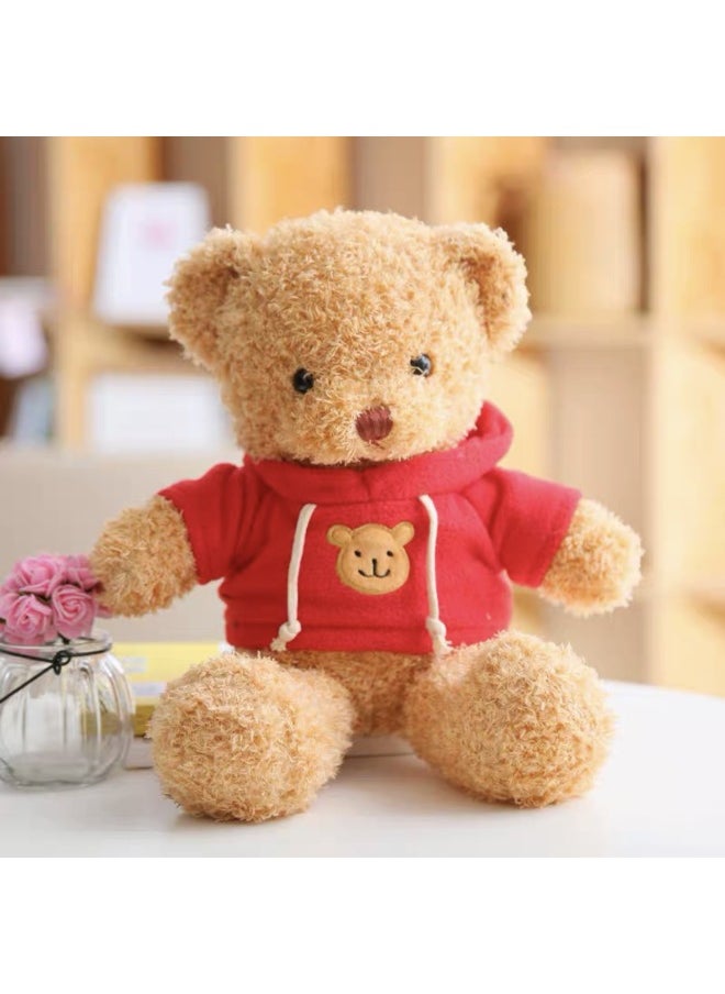 null - Claw Machine Dolls Toy/plushie For Kids Adults - Fun Arcade Game Play - Soft Stuffed Animal Toy Various Colors Available-Specifications:Red Sweatshirt Bear-Color:30cm - Image 1