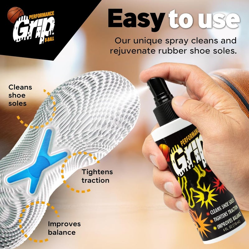 Performance Grip Store Basketball Shoe Spray 8 Oz – Grip Spray for Basketball Shoes Bottom – Non-Sticky Mist That Rejuvenates Soles & Boosts Traction - Image 5
