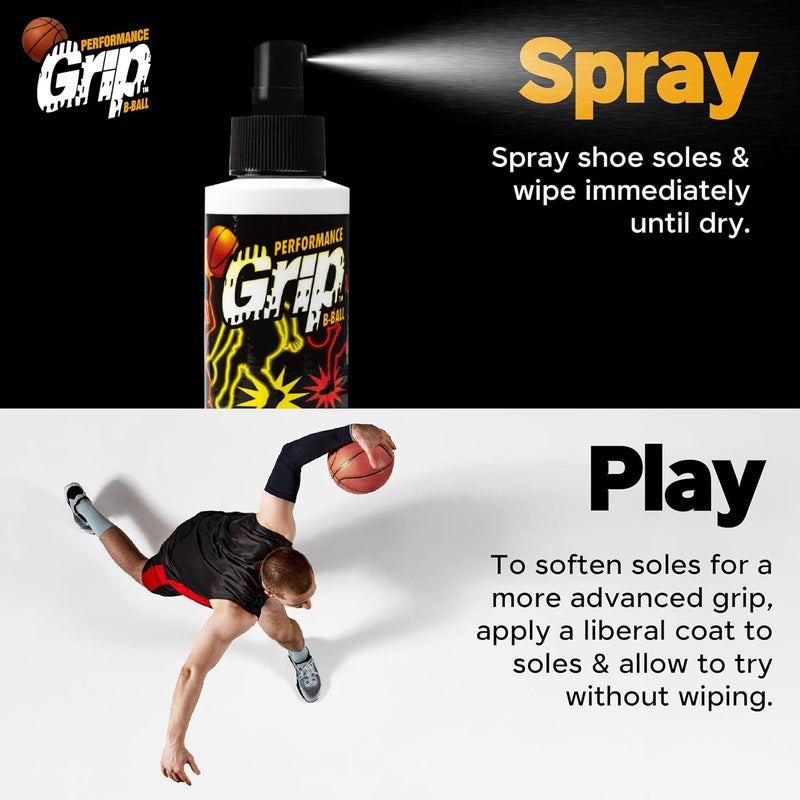 Performance Grip Store Basketball Shoe Spray 8 Oz – Grip Spray for Basketball Shoes Bottom – Non-Sticky Mist That Rejuvenates Soles & Boosts Traction - Image 4