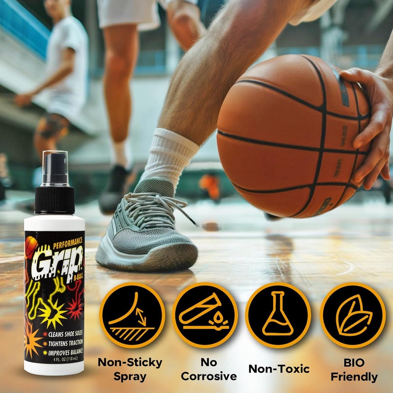 Performance Grip Store Basketball Shoe Spray 8 Oz – Grip Spray for Basketball Shoes Bottom – Non-Sticky Mist That Rejuvenates Soles & Boosts Traction - Image 3