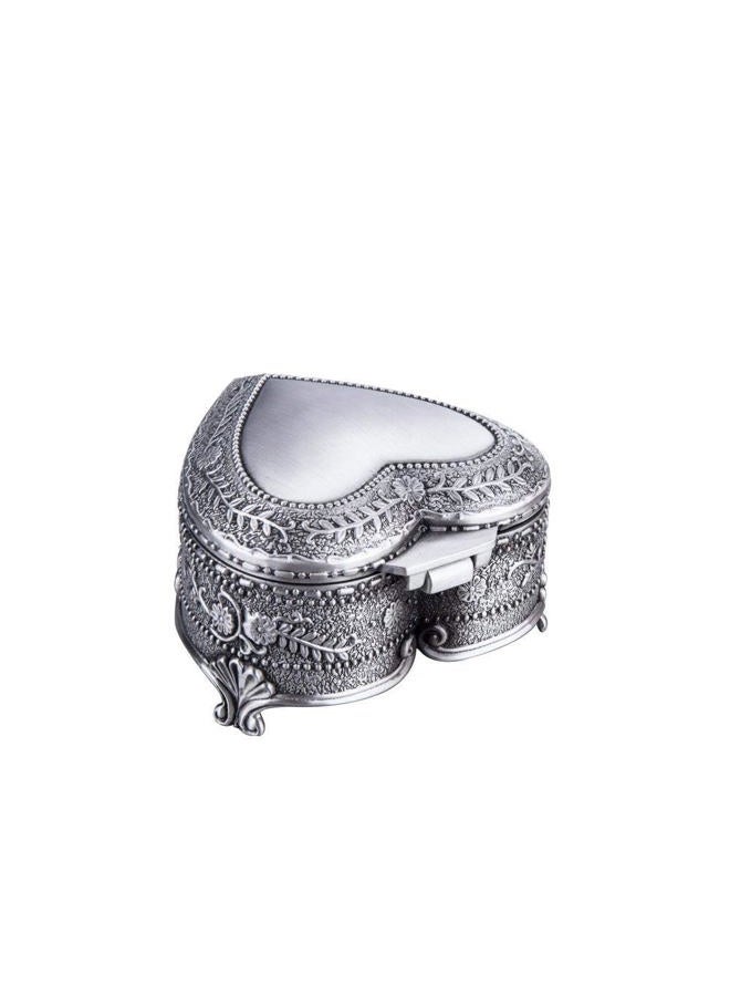 Feyarl Vintage Jewelry Box Heart Shape Trinket Box Ring Earrings Treasure Organizer Box Christmas Brithday Gift - Image 3