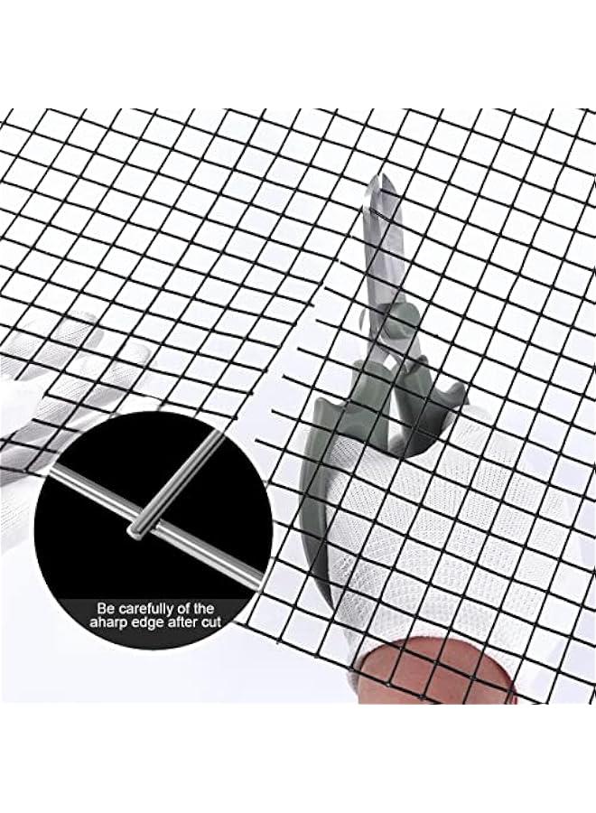 Arabest 48 inch×100 ft Black Vinyl Coated Hardware Cloth, 19 Gauge 1/2 inch Black PVC Hardware Cloth, Black Welded Wire Fence Supports Poultry Netting Cage Fence………… - Image 3