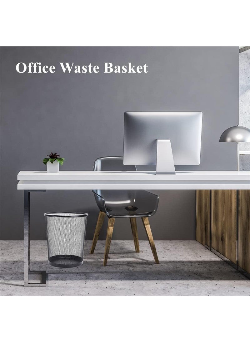 NY Enterprise NY Enterprise Ideal Round Trash Cans for Home or OfficeMetal Mesh Big Size Dustbin for Room for KidsMetal Trash Bin Ideal for HomeOfficeCoffee ShopHotelBathroomLiving RoomPaper Basket Pack 1  - Image 5