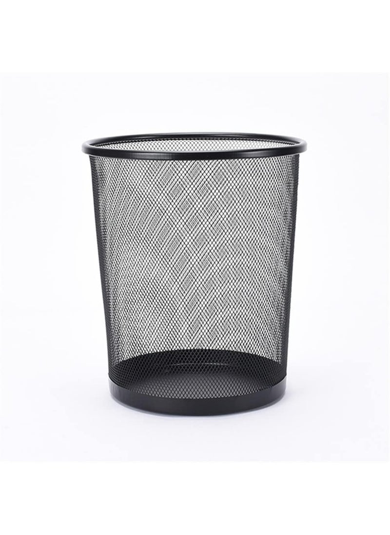 NY Enterprise NY Enterprise Ideal Round Trash Cans for Home or OfficeMetal Mesh Big Size Dustbin for Room for KidsMetal Trash Bin Ideal for HomeOfficeCoffee ShopHotelBathroomLiving RoomPaper Basket Pack 1  - Image 1
