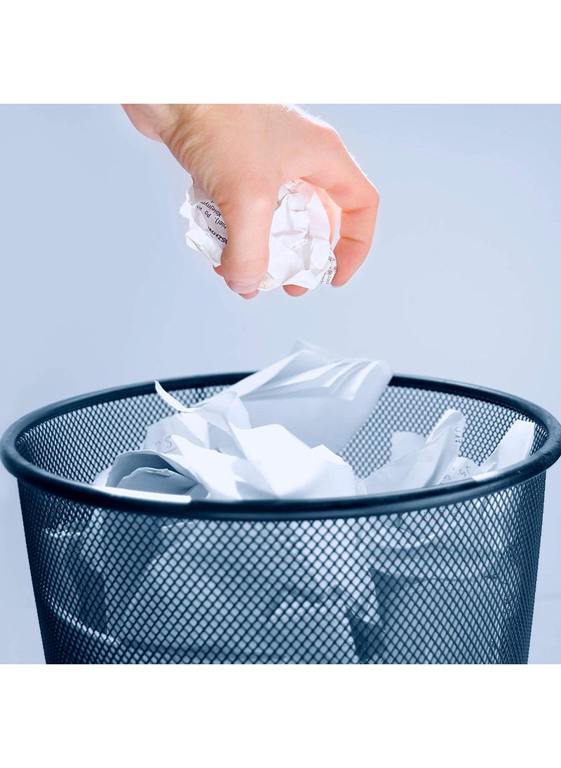 NY Enterprise NY Enterprise Ideal Round Trash Cans for Home or OfficeMetal Mesh Big Size Dustbin for Room for KidsMetal Trash Bin Ideal for HomeOfficeCoffee ShopHotelBathroomLiving RoomPaper Basket Pack 1  - Image 4