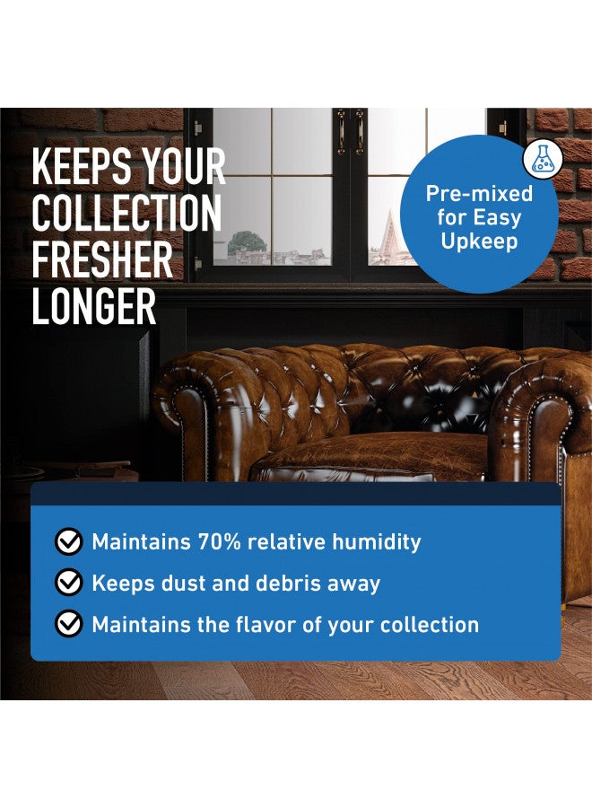 Essential Values Humidor Solution, Propylene Glycol for cigar humidifiers, 32oz Humidor Accessories by Essential Values - Image 1
