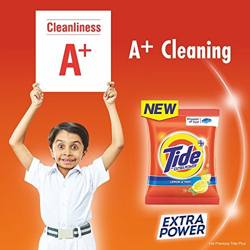Tide Plus Extra Power Detergent Washing Powder - 2 kg (Lemon and Mint) - Image 4