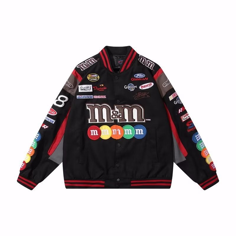 Embroidered Baseball Suit Jacket American Vintage Ins Trendy Brand Hip Hop Couple Jacket Top - Image 1
