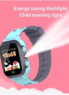 Nabi Kids Smart Watch With Calling Feature Support SIM Card Waterproof Watch Phone for Children Kid Student One Button Speed Dial Voice Call Chat HD Touch Screen Offers Security Positioning Watch Blue  - Image 5