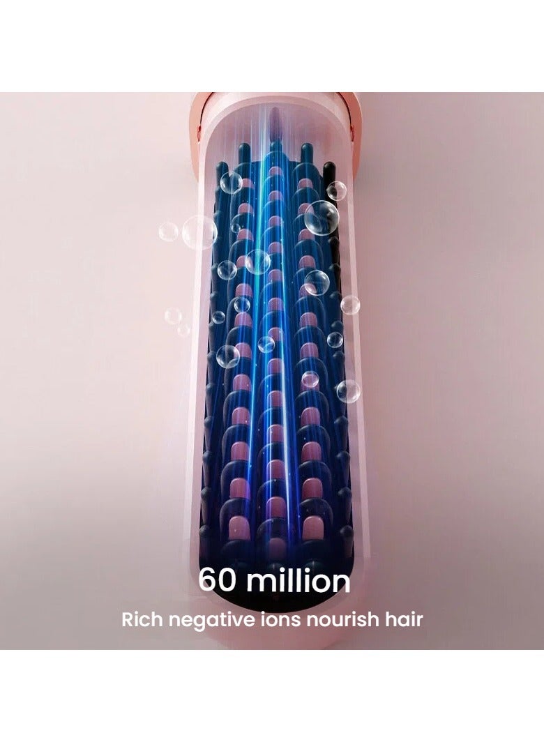 عام مشط فرد شعر لاسلكي قابل لإعادة الشحن، يعمل بالأيونات السالبة، آمن على الشعر، ويُستخدم لفرد الشعر أو تجعيده، مناسب لجميع أنواع التصفيفات. - Image 2