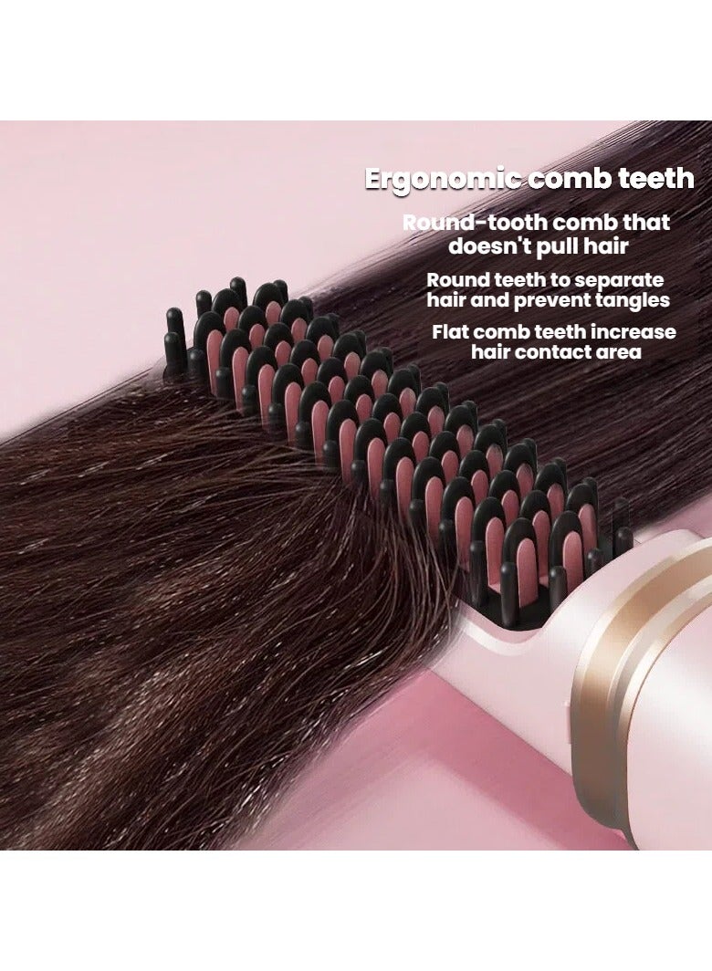 عام مشط فرد شعر لاسلكي قابل لإعادة الشحن، يعمل بالأيونات السالبة، آمن على الشعر، ويُستخدم لفرد الشعر أو تجعيده، مناسب لجميع أنواع التصفيفات. - Image 3