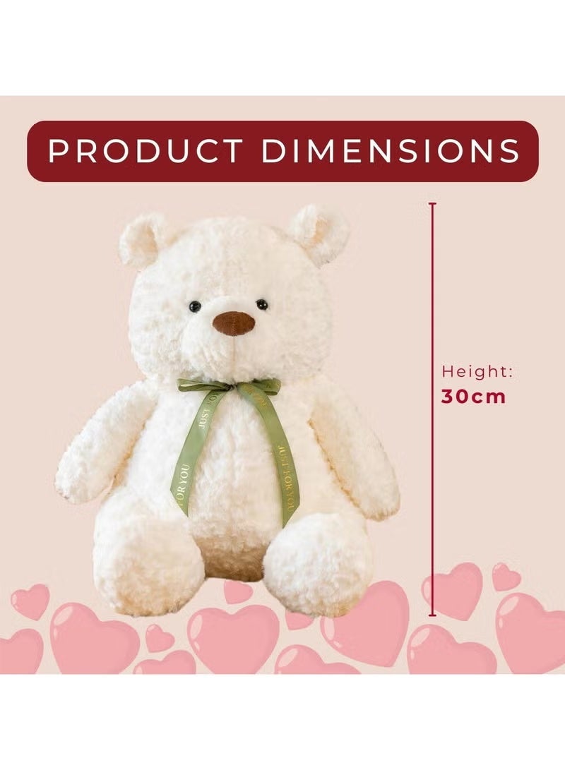 Wish Plus Home Smart Cute and Cuddly Teddy Bear Toy 30 cm for Girls Friends and Couples Ideas for Anniversary Valentine and Birthday Gift - Image 2