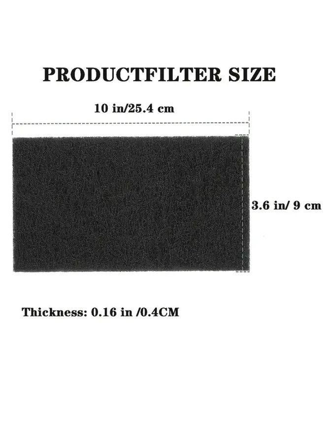 6 مرشحات كربون منشط لإزالة الروائح مقاس 10 × 3.6 × 0.16 بوصة لصناديق الفضلات ذات التنظيف الذاتي - Image 3