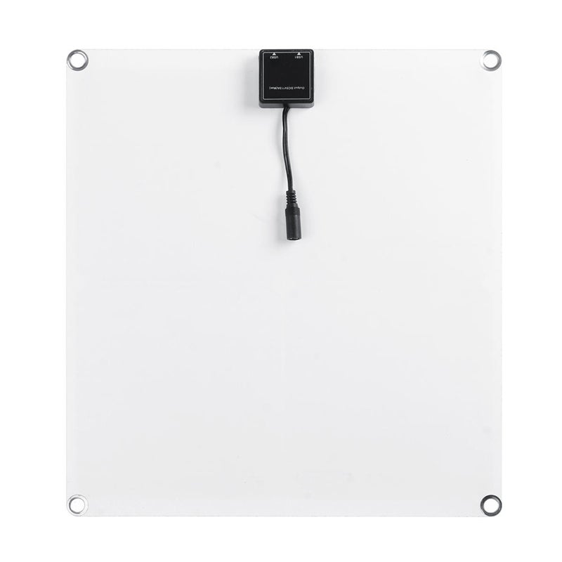 Portable 300W Solar Flexible Panel Kits Monocrystalline Silicon Solar Panel with 30A Controller Dual USB Charging Port DC5521 Battery Clamp Interface for Charging 5V Mobile Phones Sports Cameras, 12V - Image 5