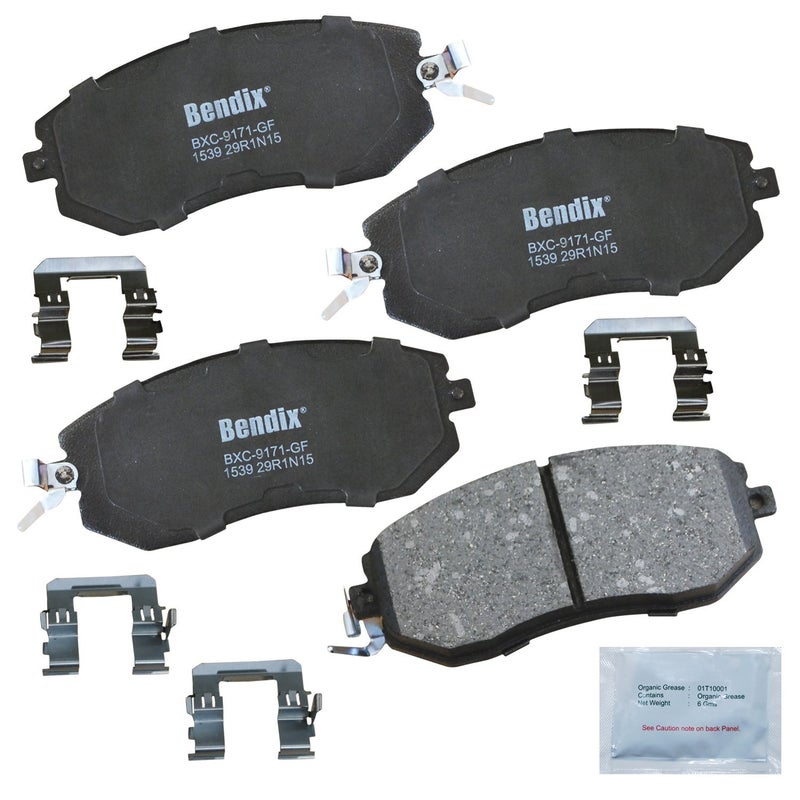 Bendix Priority1 CFC1539 Ceramic Front Brake Pads for Select Models Scion FR-S, Subaru BRZ, Crosstrek, Forester, Impreza, Legacy, Outback, WRX, XV, XV Toyota 86, GR86 - Image 2