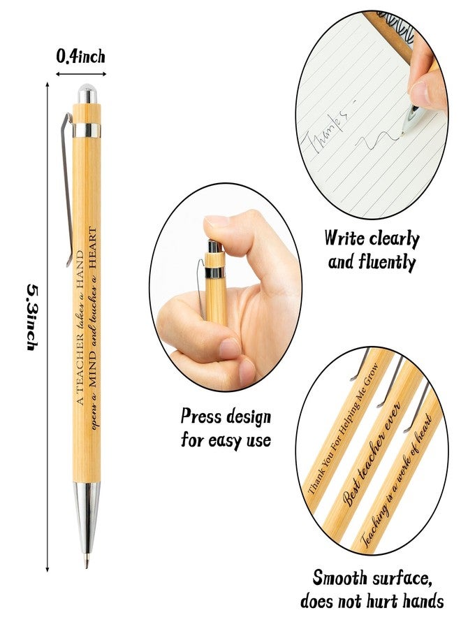 ANGOLIO 12Pcs Teacher Appreciation Gift Inspirational Bulk Spiral Notebook Sticky Note with Pens Thank You Gift for Teachers Inspirational Journal Memo Notes for School Office Summer Birthday Gifts - Image 3