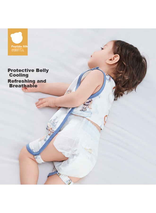 Beptides Peptides Mint Baby Bellyband Baby Vest Summer Clothes Belly Cirference Newborn Baby Infant Half-back Clothes Abdominal Guard Artifact - Image 3