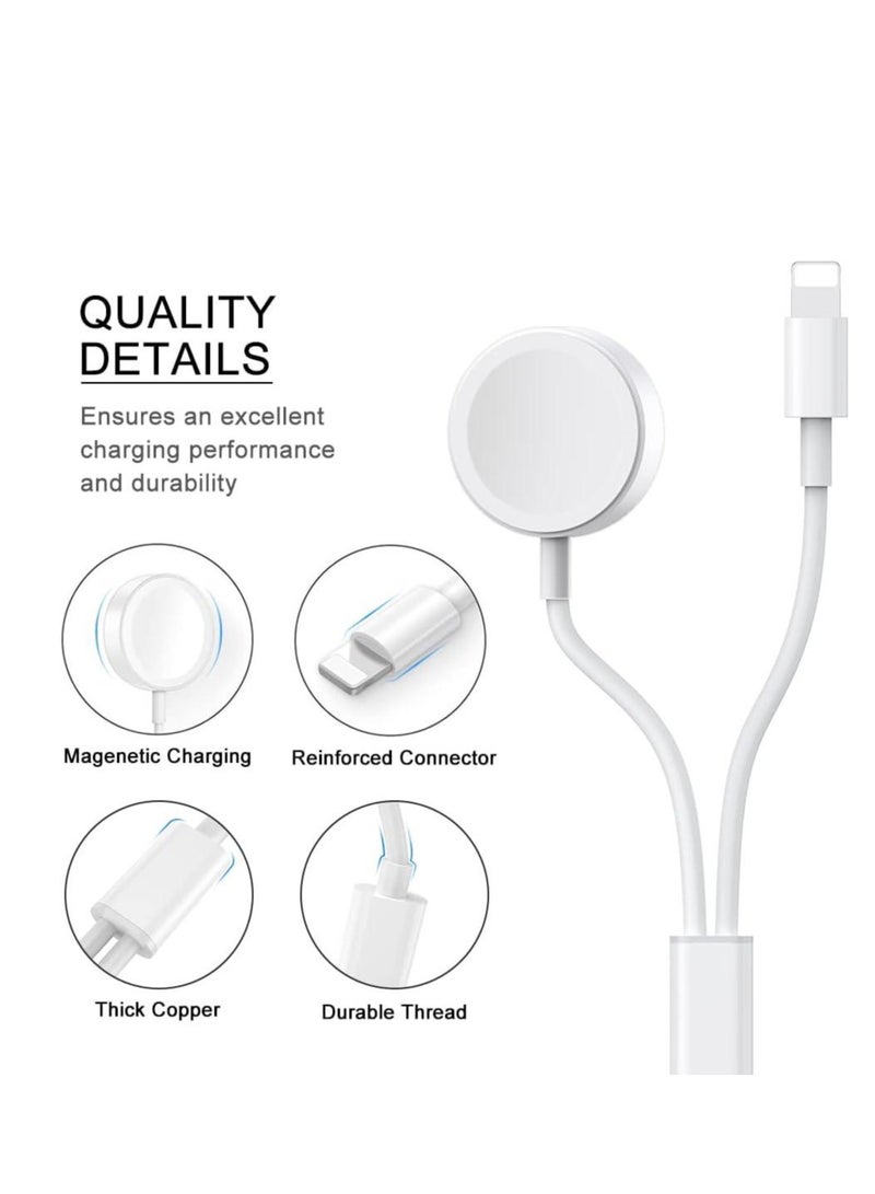 ELTRAZONE MFi Certified 4.9 ft Charging Cable for Apple Watch Series & iPhone Models – Reliable & Fast Charging - Image 1