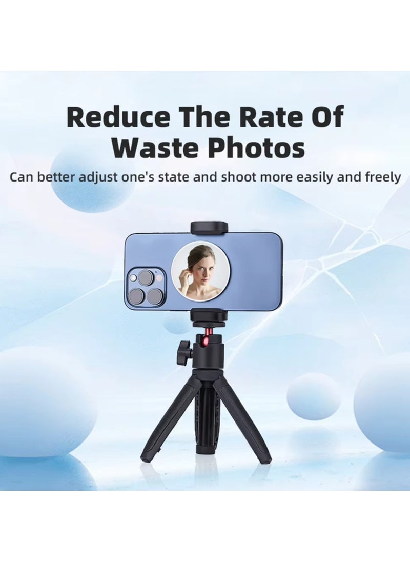 Generic - Magnetic Selfie Mirror for Back Camera Phone Reference Mirror Selfie Artifact for IPhone 16 15 14 13 12 & MagSafe Case & All Phones - Image 1