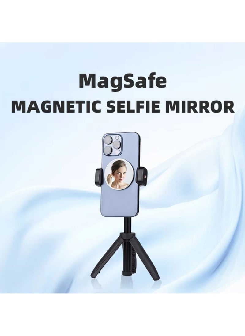 Generic - Magnetic Selfie Mirror for Back Camera Phone Reference Mirror Selfie Artifact for IPhone 16 15 14 13 12 & MagSafe Case & All Phones - Image 1