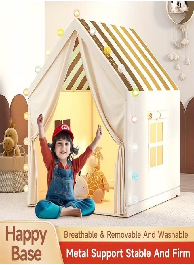 LIVVY Kids Indoor Play Tent House with Plush Toys – Large Foldable Playhouse for Boys & Girls | Pretend Play Castle, Bedroom & Playroom Decor, Perfect Birthday & Christmas Gift - Image 3