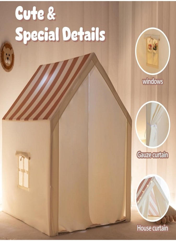 LIVVY Kids Indoor Play Tent House with Plush Toys – Large Foldable Playhouse for Boys & Girls | Pretend Play Castle, Bedroom & Playroom Decor, Perfect Birthday & Christmas Gift - Image 4