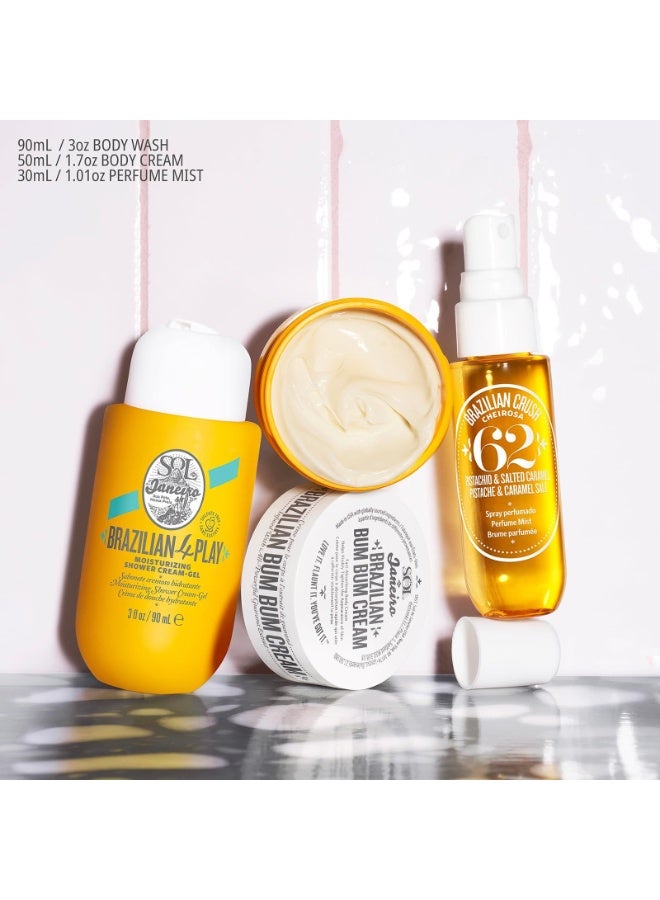 Sol de Janeiro Brazilian Crush Cheirosa 62 Travel Kit – Body Wash 90ml, Body Lotion 50ml & Perfume Mist 30ml, Fragrance Gift Set, Long Lasting Scent - Image 5