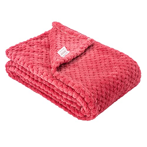Fuzzy Blanket or Fluffy Blanket for Baby Soft Warm Cozy Coral Fleece Toddler Infant or Newborn Receiving Blanket for Crib Stroller Travel Decorative 28Wx40L XSRaspberry