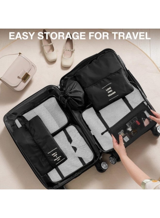 GGEROU Packing Cubes Set of 11, Waterproof Travel Luggage Packing Organizers Set, Travel Accessories Large Toiletries Bag - Image 3