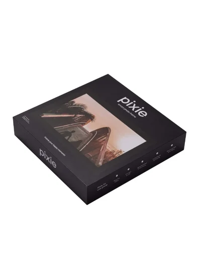 Pixie Smart Digital Photo Frame | WiFi Connected Picture & Video Display, Full HD, TouchScreen 10.1" size, Built-in Speaker, Type-C & Micro SD port, Great Gift for Family, Friends, Parents - Black