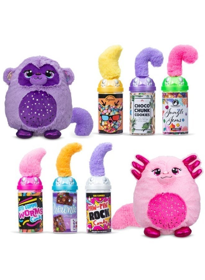 Misfittens Gemstones Wave 3 Surprise Blind Bag Plush Animal Toy – Squishy Mystery Capsule | Fox Axolotl Bunny Cheetah | Collectible Soft Toy Gift for Girls Boys Ages 4+ | Basic Fun - Image 4